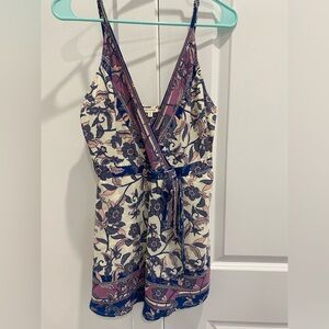 En Crème Floral Romper